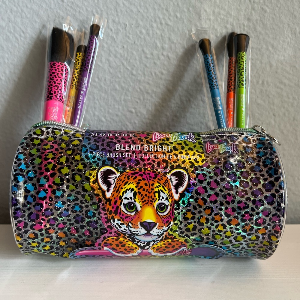 Lisa Frank x Morphe Makeup Brush Set with Pouch!